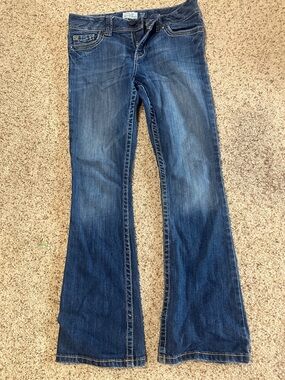 Aeropostale Women Jeans - Dark Blue Flared Denim